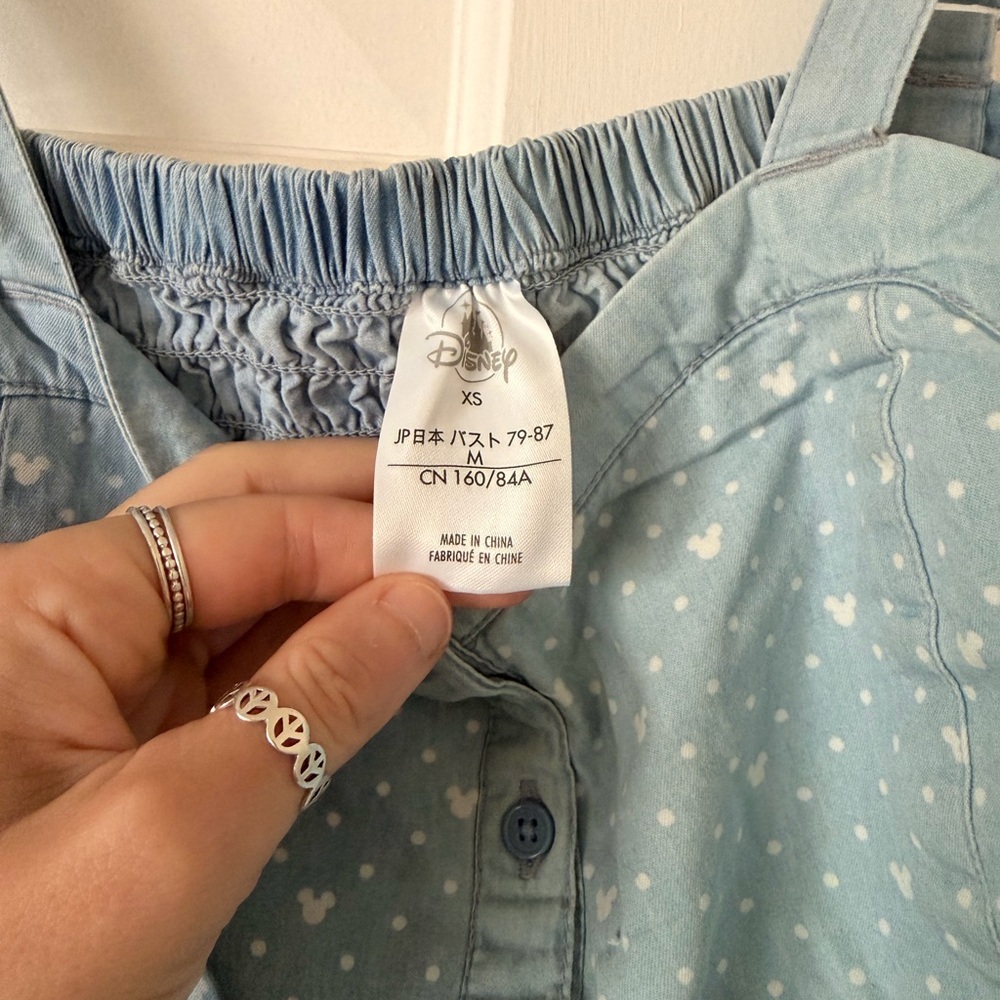 Disney Light Blue Heart Pattern Blouse - Picture 4 of 4